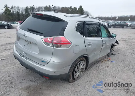 2014 Nissan Rogue Sl z USA, uszkodzony, nr VIN 5N1AT2MVXEC871177